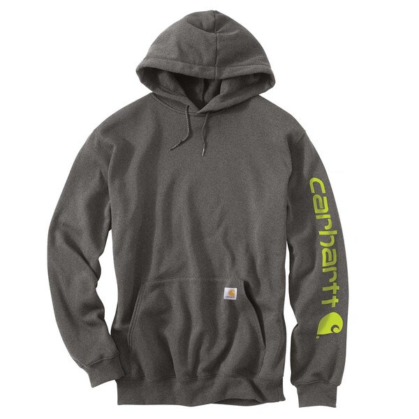 Carhartt Men's Midweight Signature Sleeve Hooded Sweatshirt